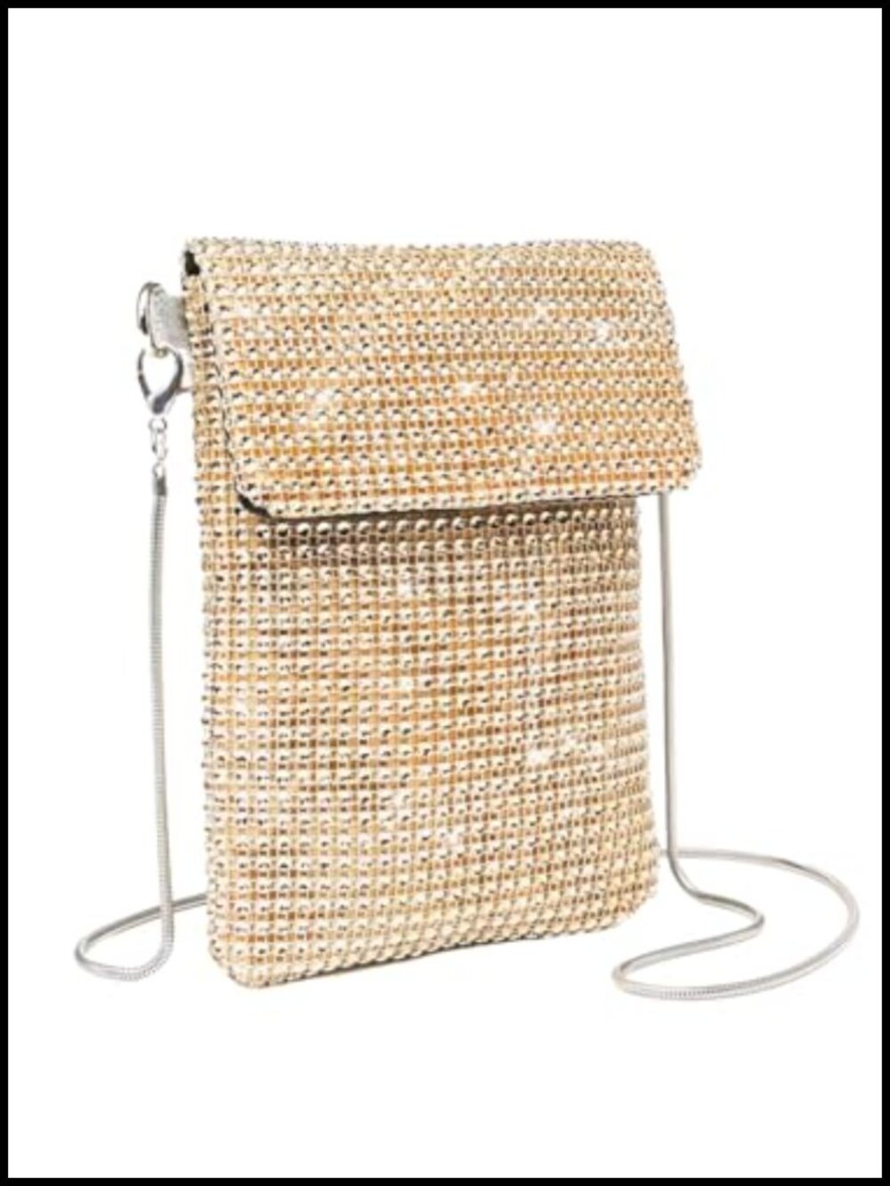 Glitter Rhinestone Crossbody Evening Bag Sequin Wedding Handbag